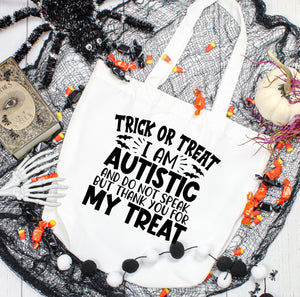 Non Verbal Halloween Bag