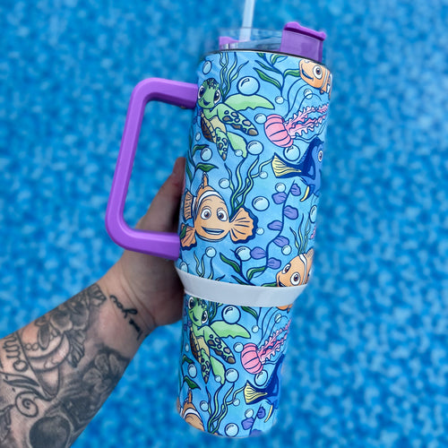 40oz Handle Tumbler | Sharkbait