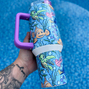 40oz Handle Tumbler | Sharkbait