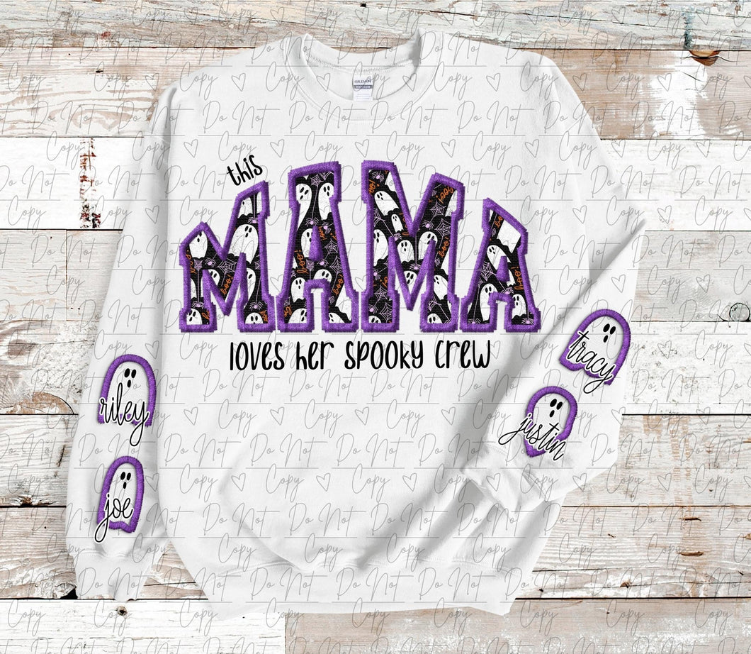 Mama Ghost | Sweatshirt with names on sleeves