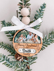 Family Photo Ornament