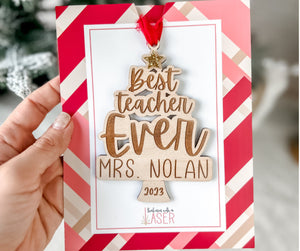 Teacher Christmas Ornament