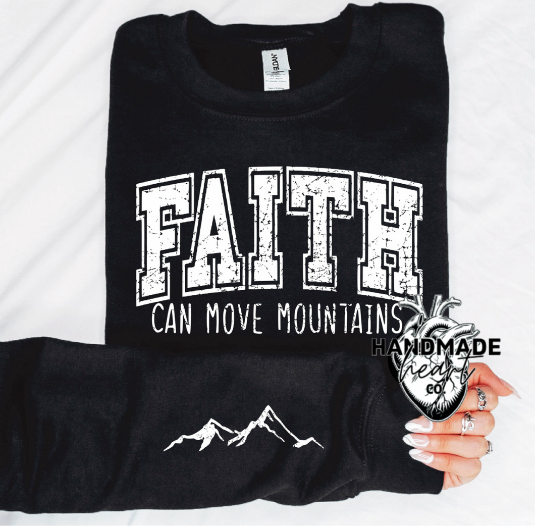 FAITH Can Move Mountains 🏔️ with sleeve design