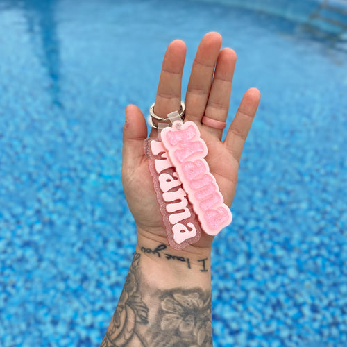 MAMA Groovy Font Keychain