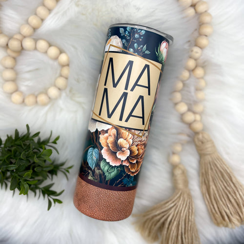 MAMA Leather Bottom | 20oz Stainless Steel Tumbler