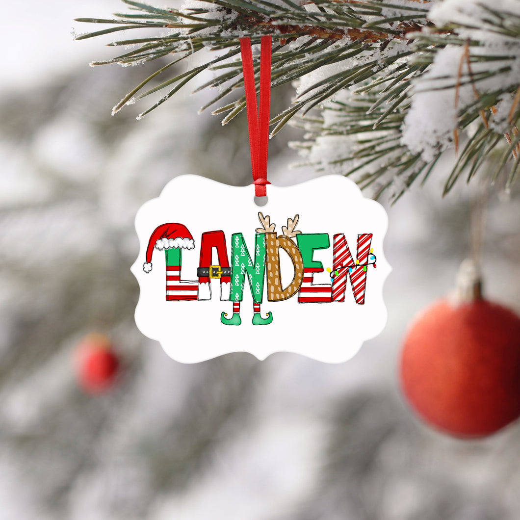 Custom Name Christmas Ornament