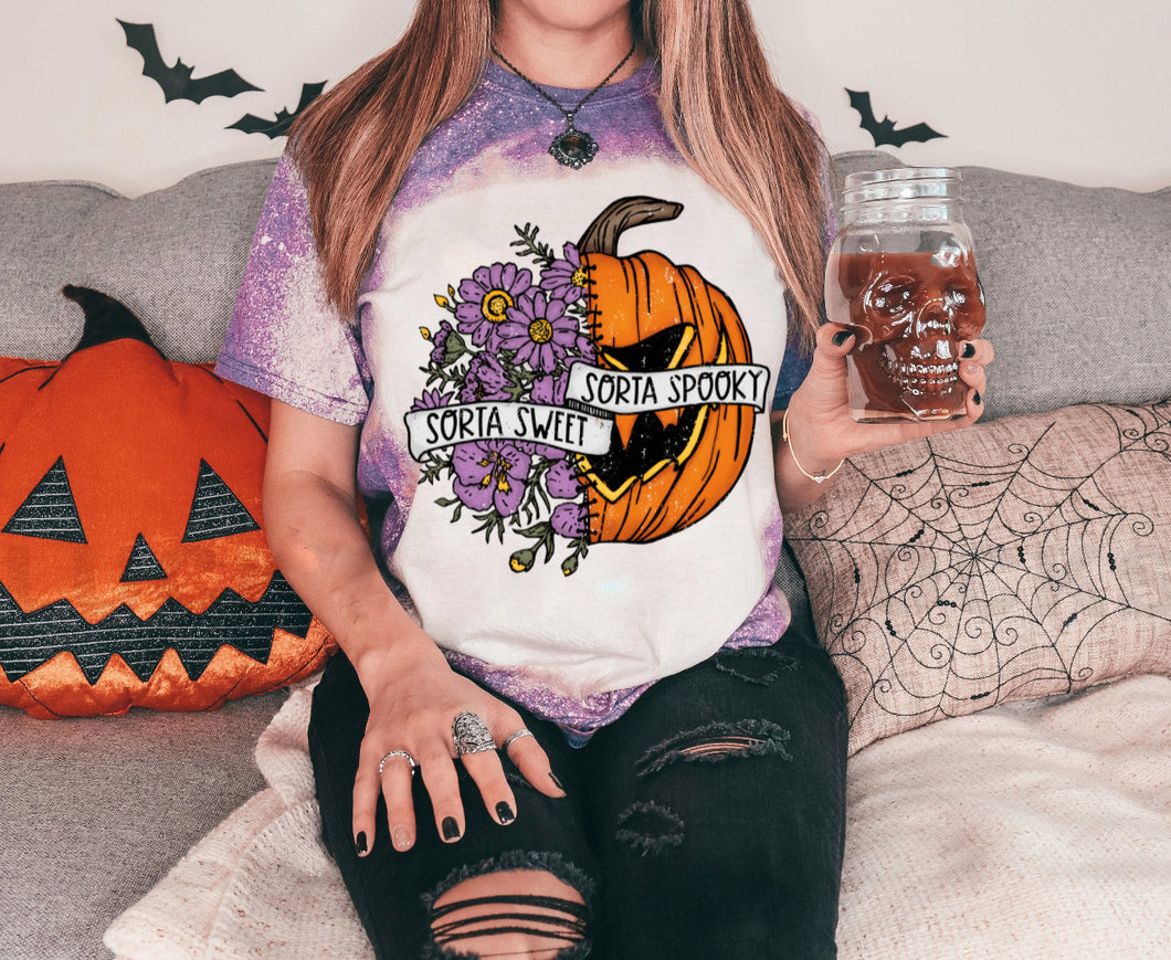 Sorta Sweet Sorta Spooky | Bleached T-Shirt