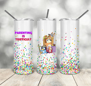 Blue-y Confetti glitter | 20oz Stainless Steel Tumbler