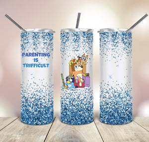 Blue-y blue glitter | 20oz Stainless Steel Tumbler