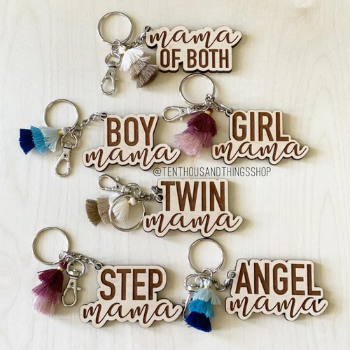 Mama Keychain with Tassel