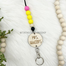 Load image into Gallery viewer, Round | Pencil Beaded Badge Lanyard