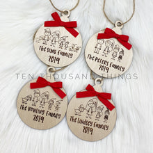 Load image into Gallery viewer, Laser engraved Family Ornament - 2022