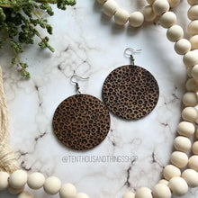 Load image into Gallery viewer, Leopard Laser Cut Earrings