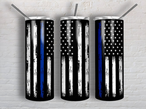 Thin Blue Line | 20oz Stainless Steel Tumbler