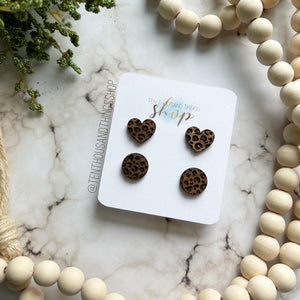 Leopard Laser Cut Earrings