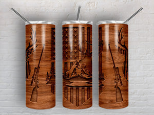 Hunting Wood Look | 20oz Stainless Steel Tumbler