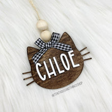 Load image into Gallery viewer, Laser Cut Tree Ornament | Christmas Ornament | Cat