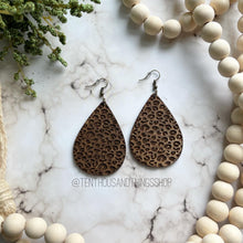 Load image into Gallery viewer, Leopard Laser Cut Earrings